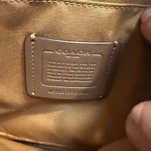 Coach Cream Leather Shoulder Bag